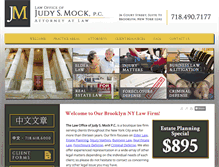 Tablet Screenshot of judymocklaw.com